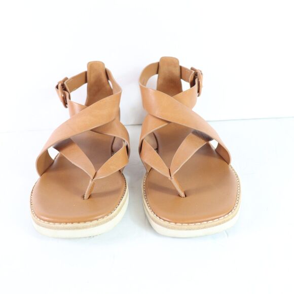 Vince Morris Strappy Flat Sandal - Tan Size 9 / 39 - Picture 3 of 8